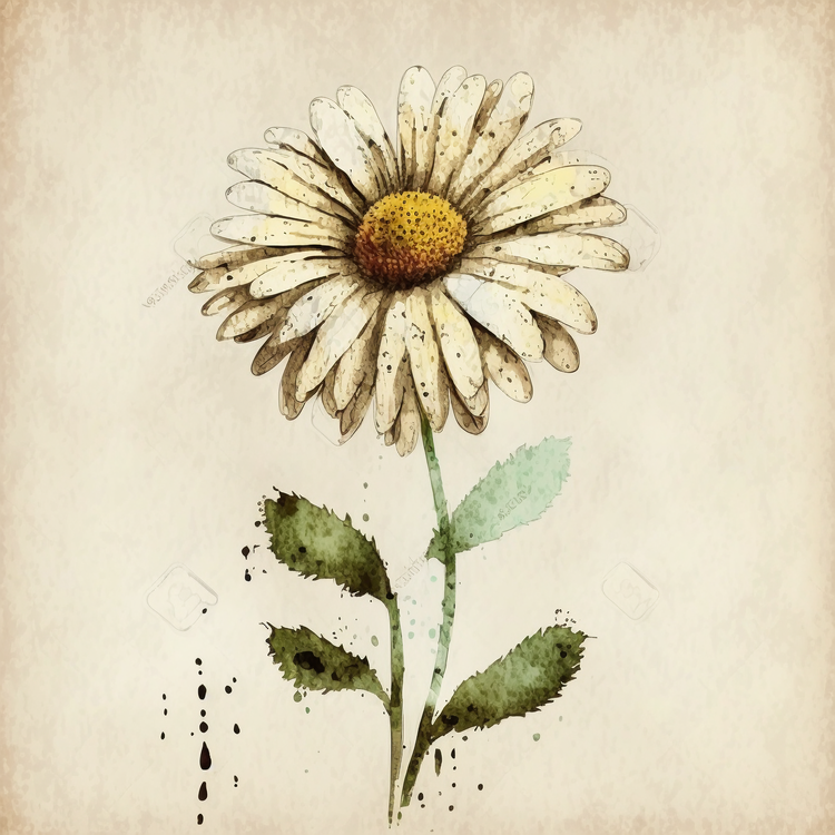 Watercolor Daisy,Others
