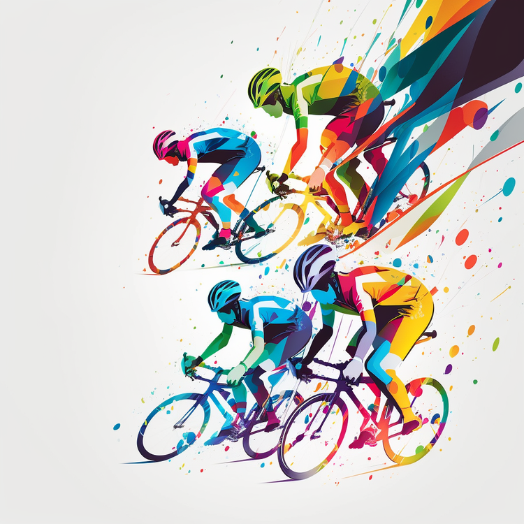Bicycle Race,Bike Marathon,Abstract