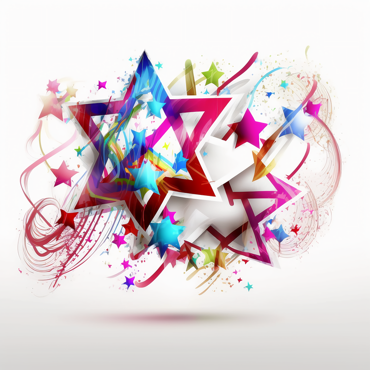 Hanukkah,Stars Of David,Abstract