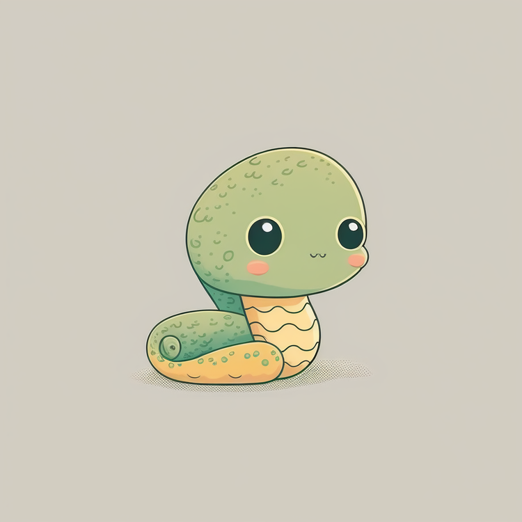 Cute Cartoon Snake,Snake Day,Cute