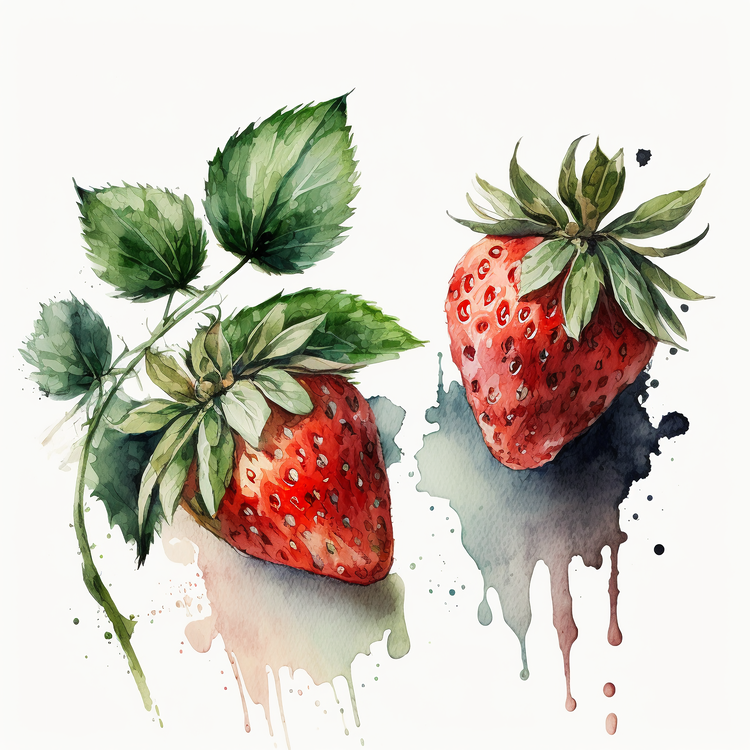 Watercolor Strawberry,Others