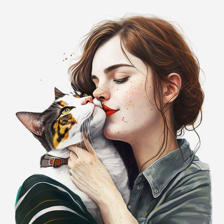 Kissing Pet,National Kissing Day,Girl