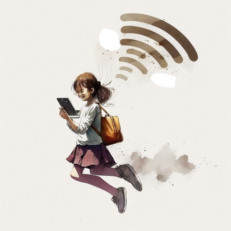 International Internet Day,Wifi Girl,Work On Computer