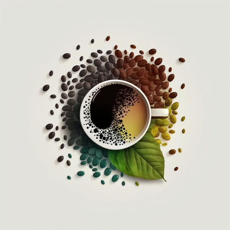 Coffee Beans,Coffee Cup,Coffee Powder