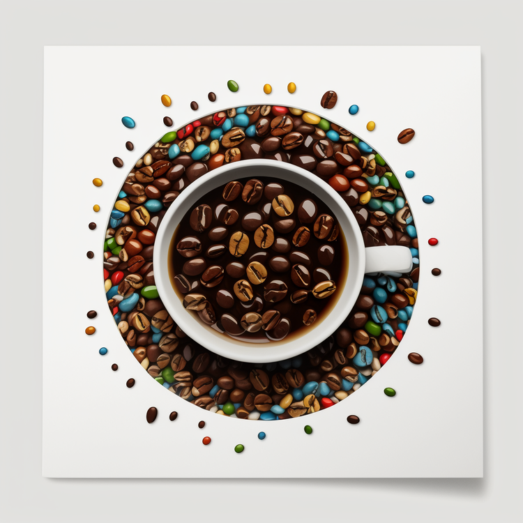 Coffee Beans,Coffee Cup,Coffee