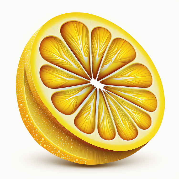 Cartoon Lemon,Lemon,Sliced