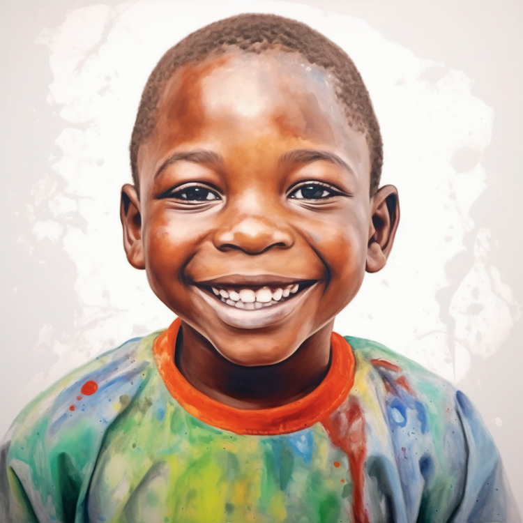 African Child,Happy,Smiling