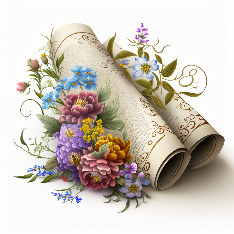 Simchat Torah,Torah Scrolls,Flower