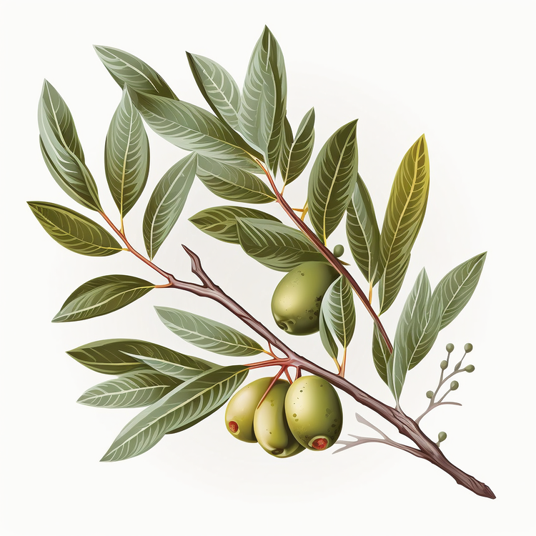 Olives,Branch,Leaves