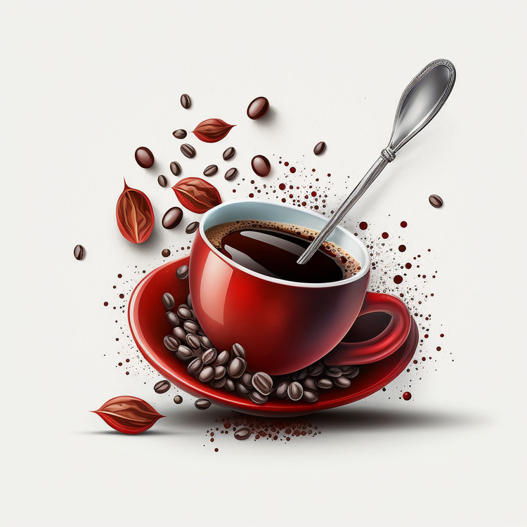 Coffee Cup,Coffee Beans,Cup