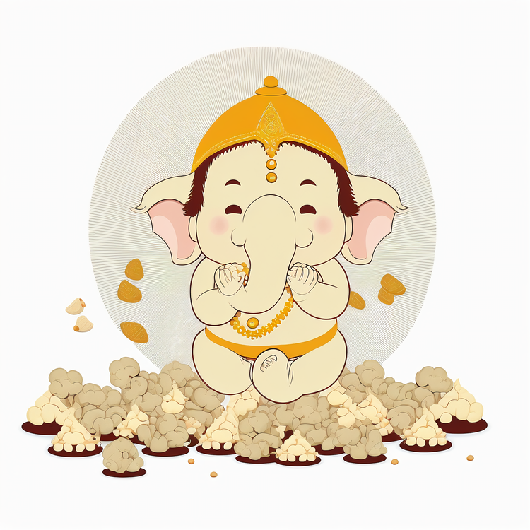 Cartoon Lord Ganesha,Vinayaka Chaturthi,Elephant