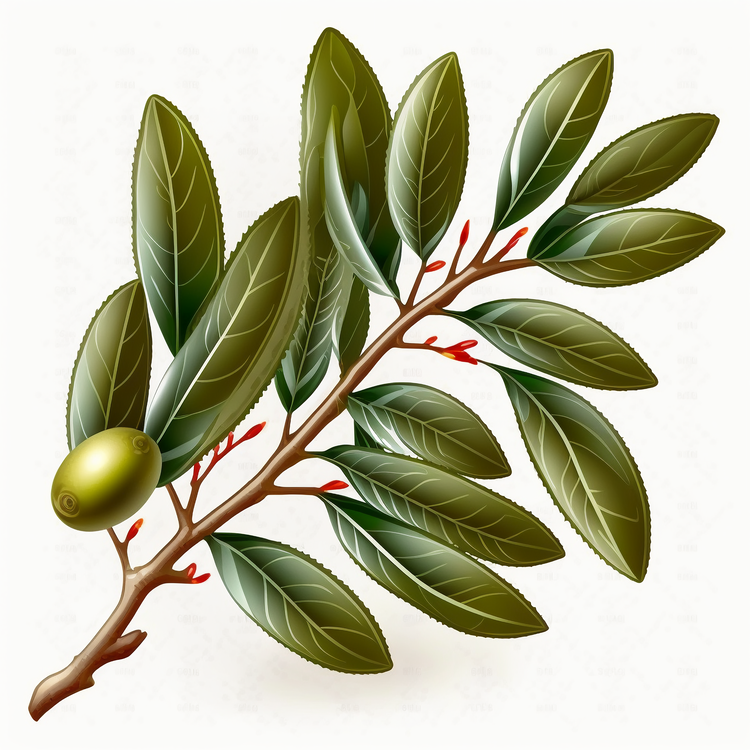 Olives,Olive Branch,Green Leaves