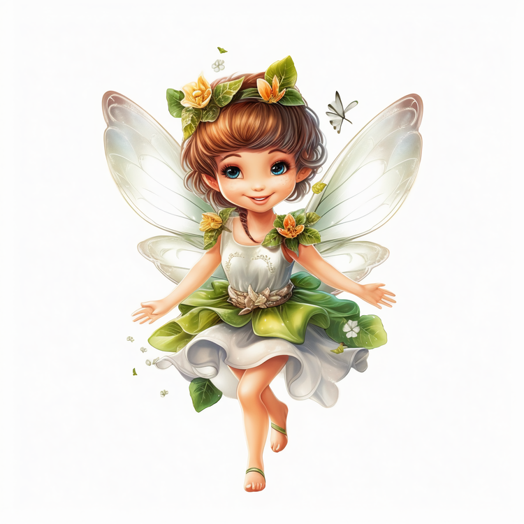 Cartoon Fairy,Cute,Adorable