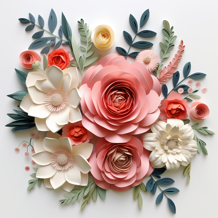3d Paper Flower,Flowers Art,Floral