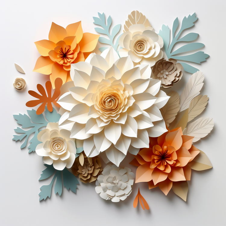 3d Paper Flower,Flowers Art,Bouquet