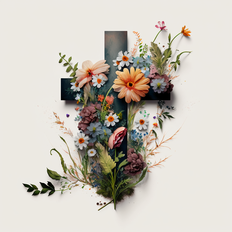 Holy Cross Day,Flower  Cross,Flower