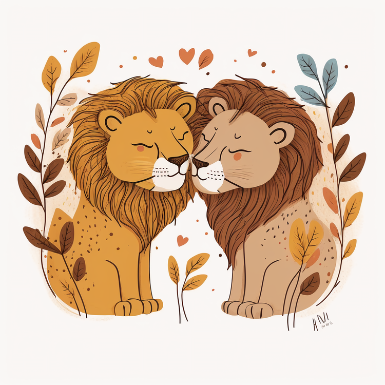 National Kissing Day,Kissing Animals,Lion