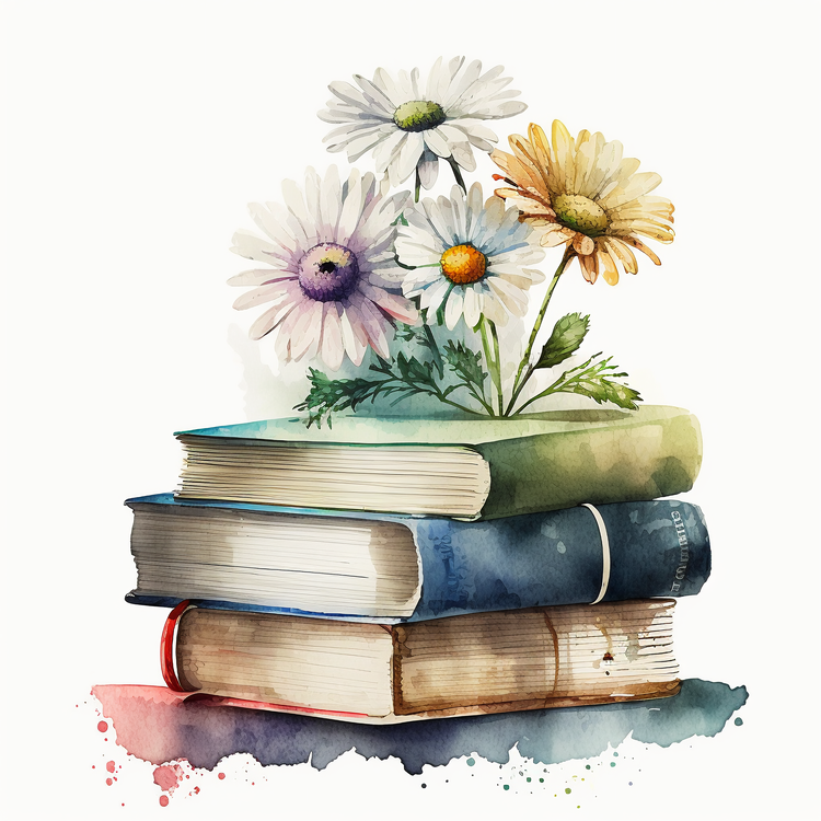 Watercolor Daisy,Book,Others
