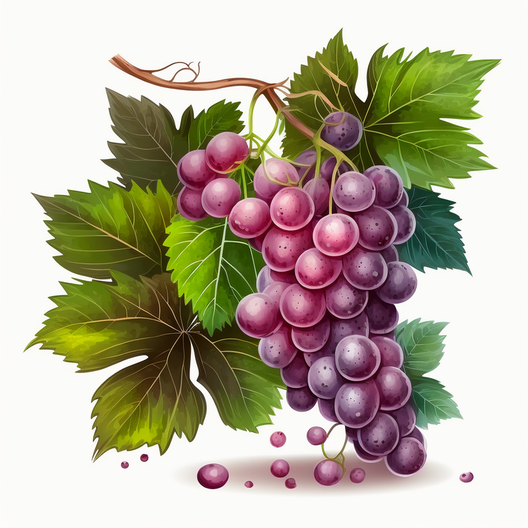 Purple Grapes,Bunch Of Grapes,Red Grapes