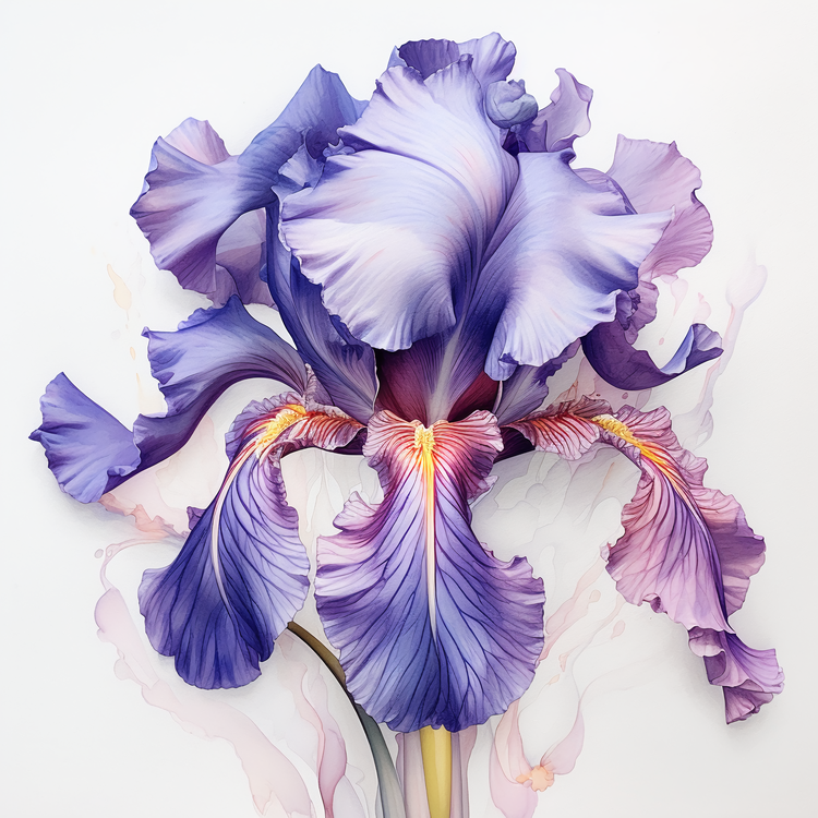 Iris,Summer Flower,Blue