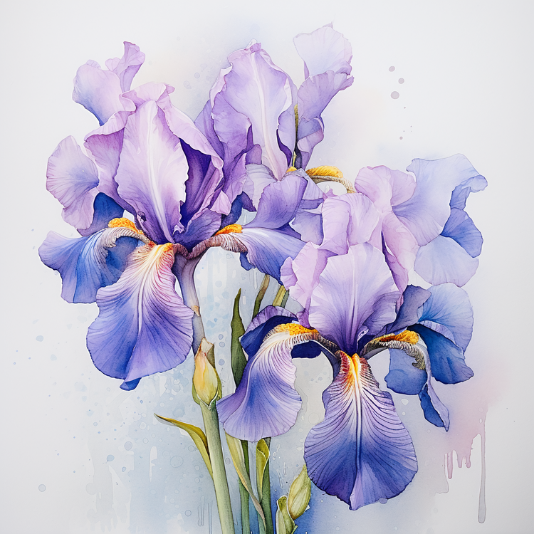 Iris,Summer Flower,Purple Iris