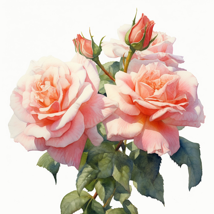 Rose,Roses,Watercolor