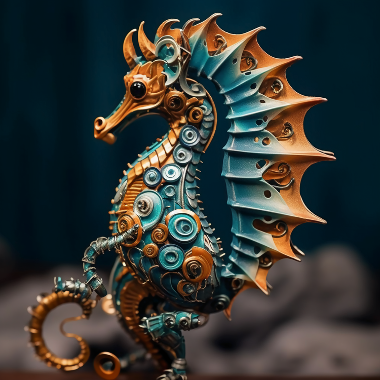 Cool Seahorse,Metal Seahorse,Metal