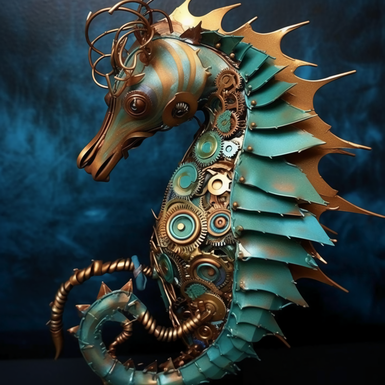 Cool Seahorse,Metal Seahorse,Metal