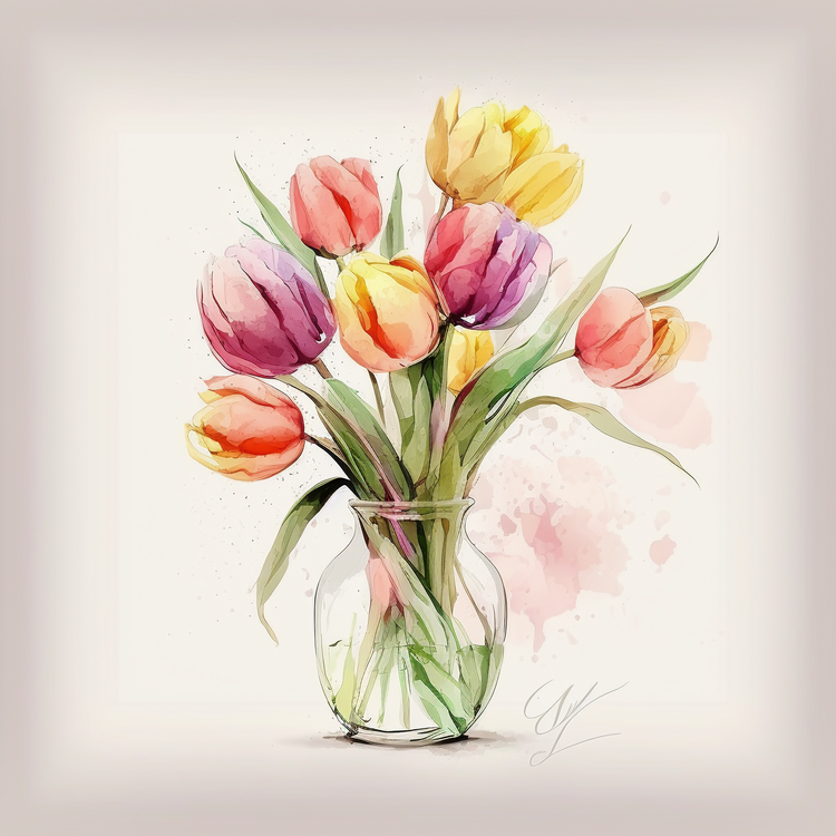 Tulip Flowers,Tulips,Bouquet