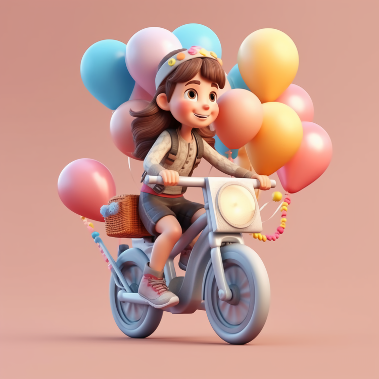 Cute Girl,Bicycle Girl,Girl