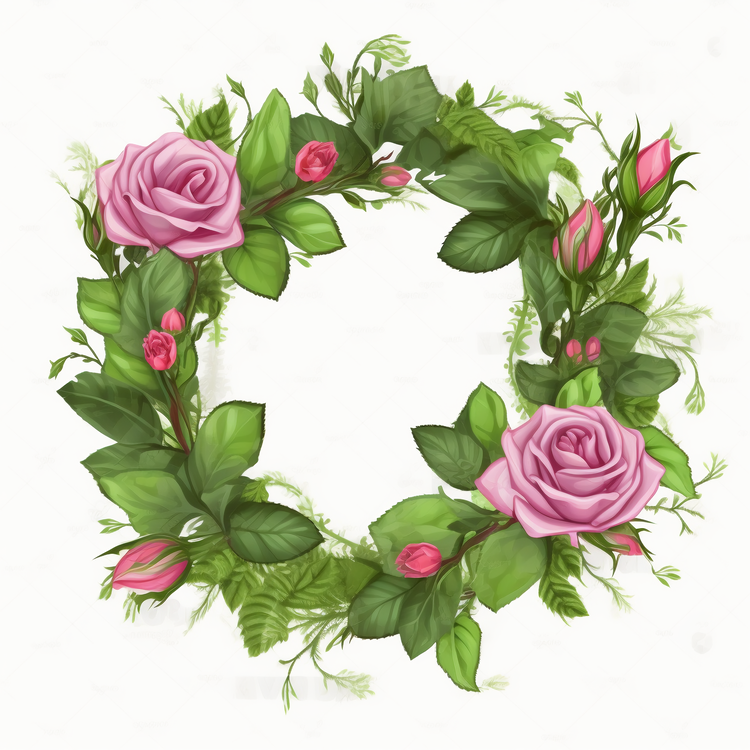 Rose Wreath,Wreath,Floral