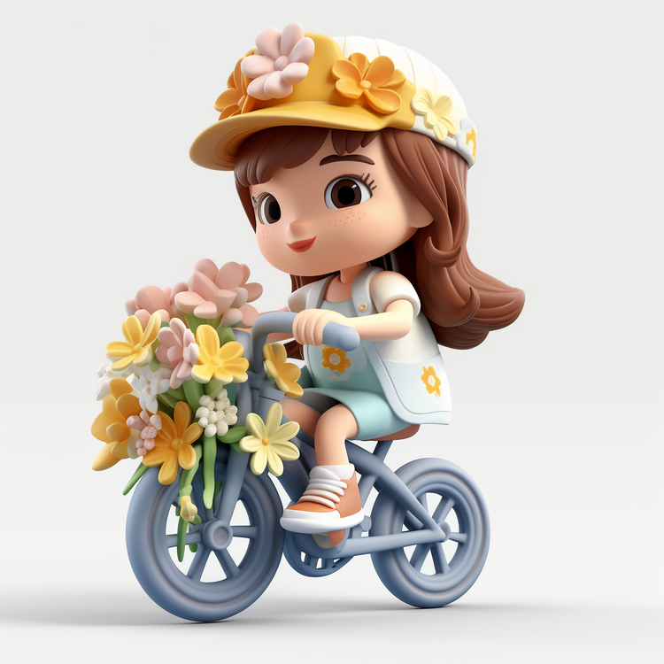 Cute Girl,Bicycle Girl,Little Girl