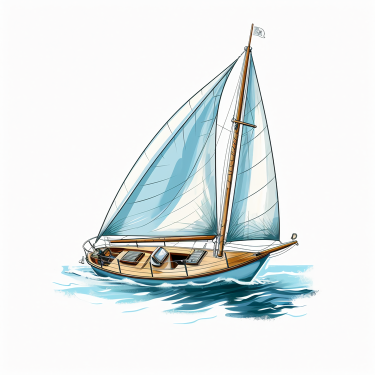 Sailboat,Summer Ocean,Water