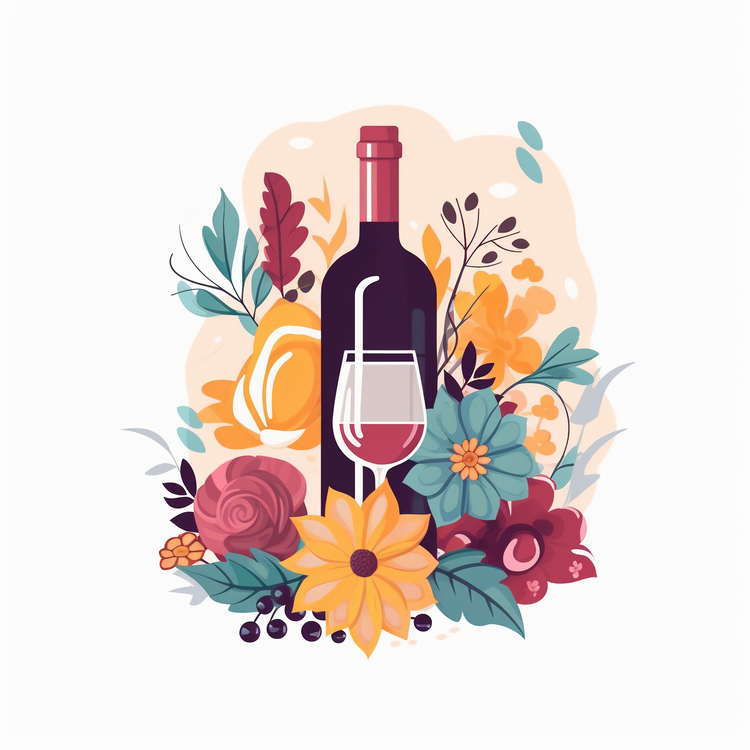 National Wine Day,Wine And Flowers,Wine