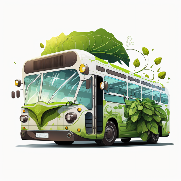 Green Bus,Environmentalism,Cartoon