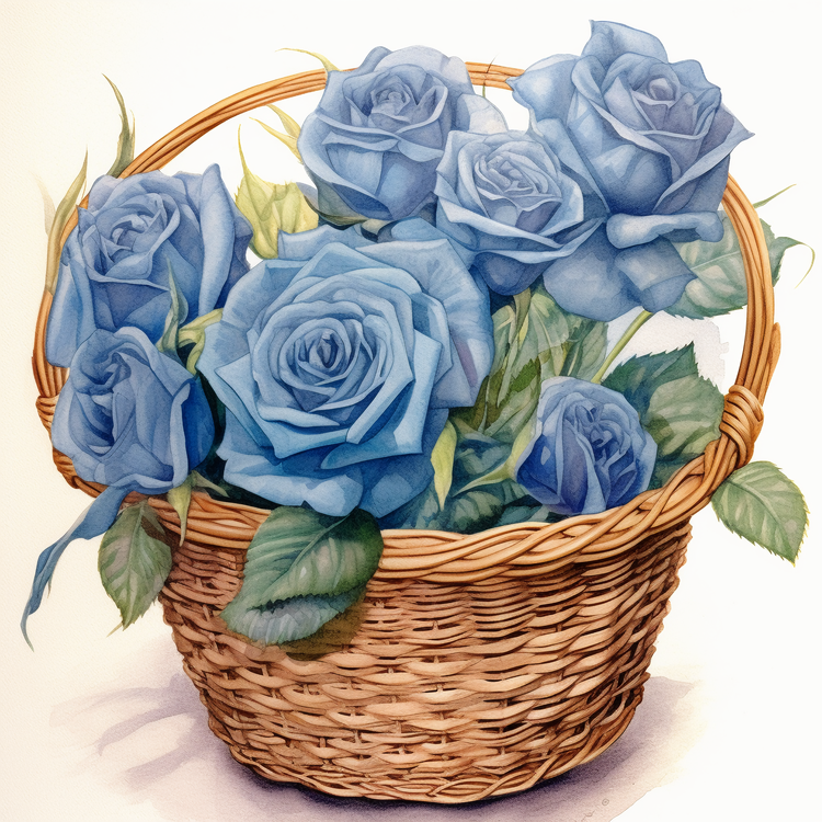 Blue Rose,Bouquet,Blue Roses