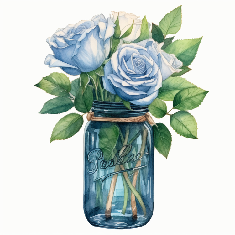 Watercolor Rose,Bouquet,Roses