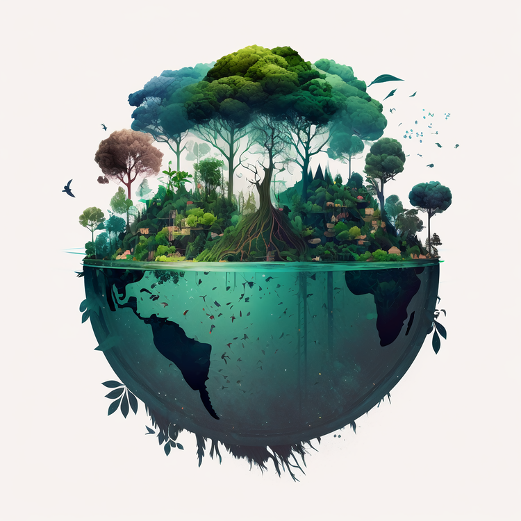 World Environment,Earth And Tree,Rivers