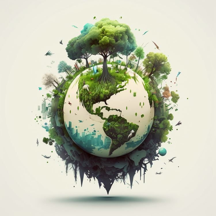 World Environment,Earth And Tree,Environment