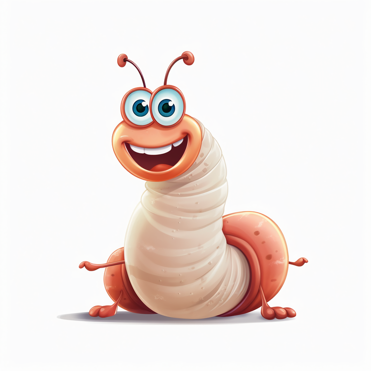Cartoon Cute Worm,Bug,Worm