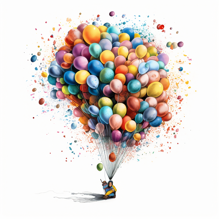 Big Bang,Balloons,Colorful