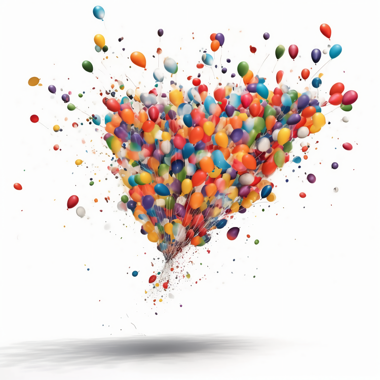 Big Bang,Balloons,Colorful