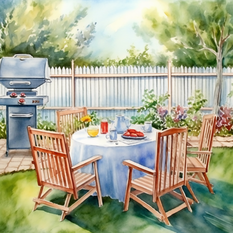 Barbecue,Garden,Outdoor Dining