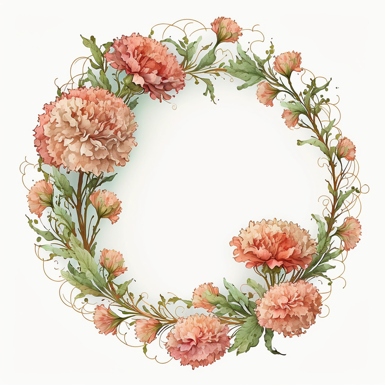 Carnations Wreath,Rose,Wreath
