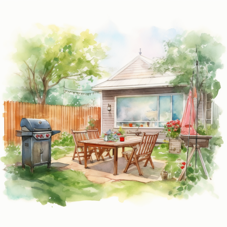 Barbecue,Garden,Outdoor