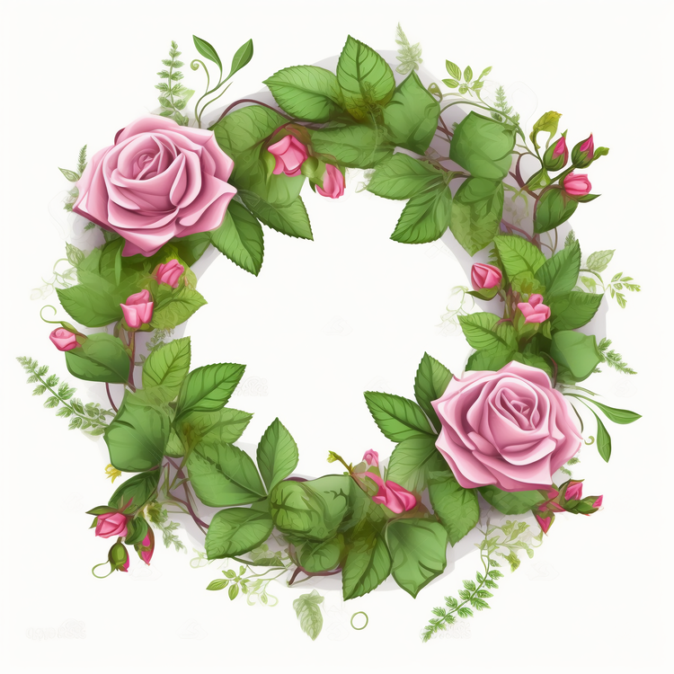 Rose Frame,Rose Wreath,Rose