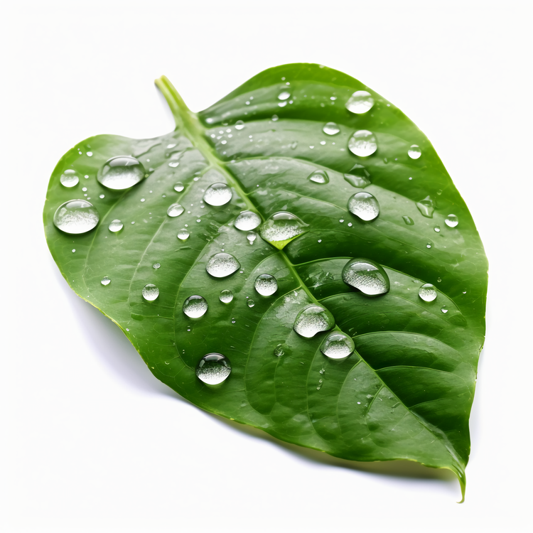Green Leaf,Leaf,Water Drops