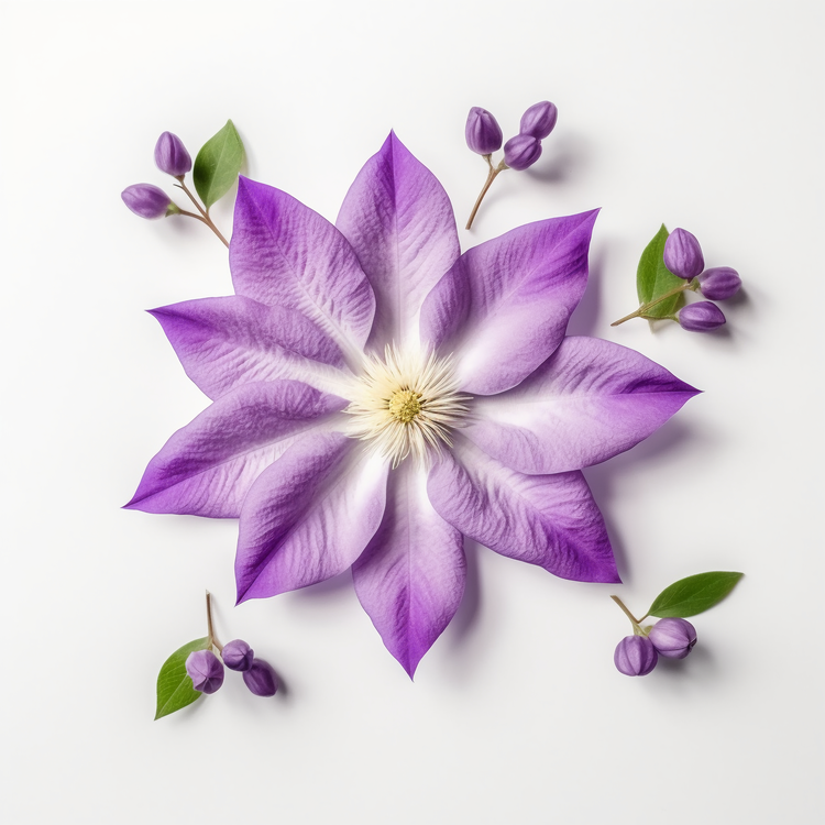 Clematis Flower,Purple Flower,Clematis