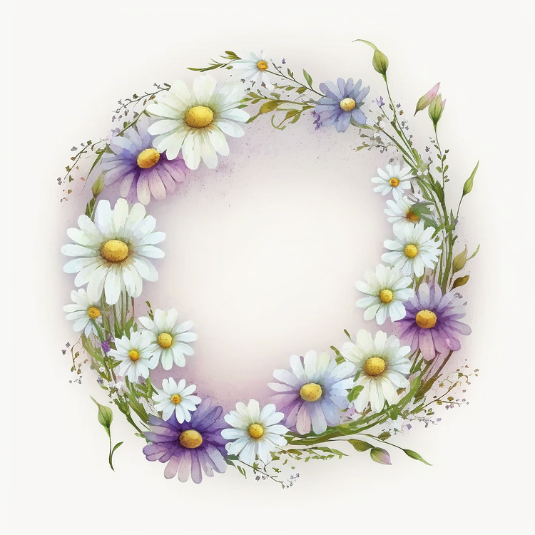 Daisy Flower Wreath,Flower Wreath,Daisy Wreath