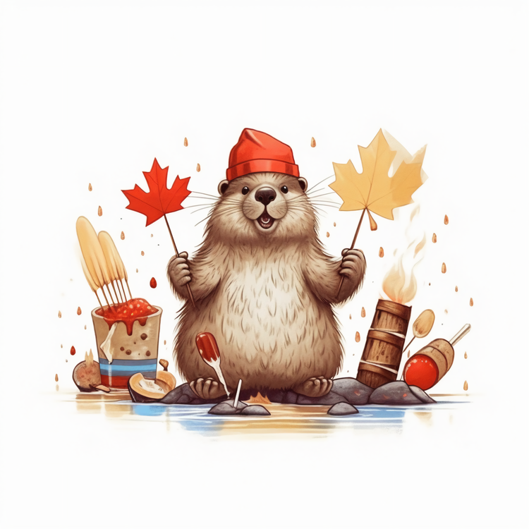Canada Day,Cartoon,Bear